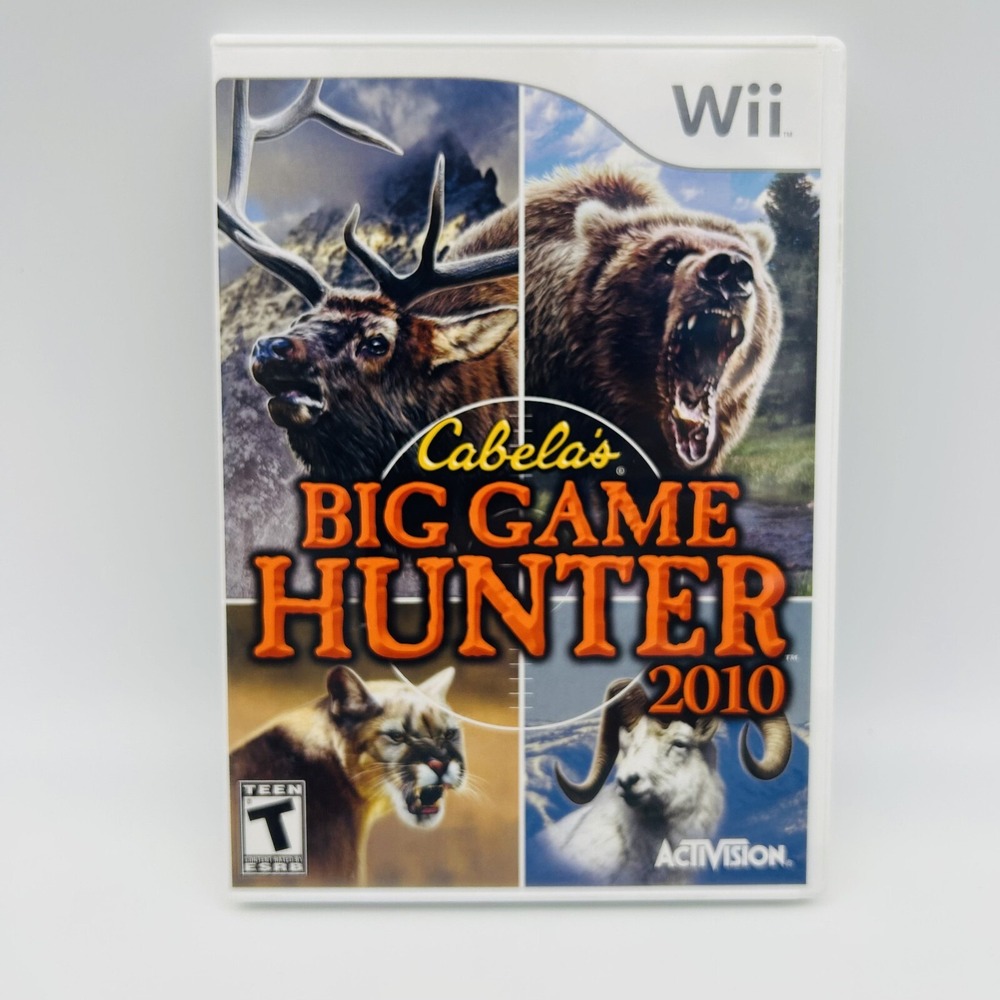 Cabela's Big Game Hunter 2010 (Nintendo Wii) *CASE & MANUAL ONLY* No Disc